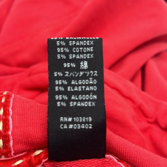 Harley Davidson Women's Red Zip Hoodie with Bling & Flames  Size XL - Picture 13 of 15